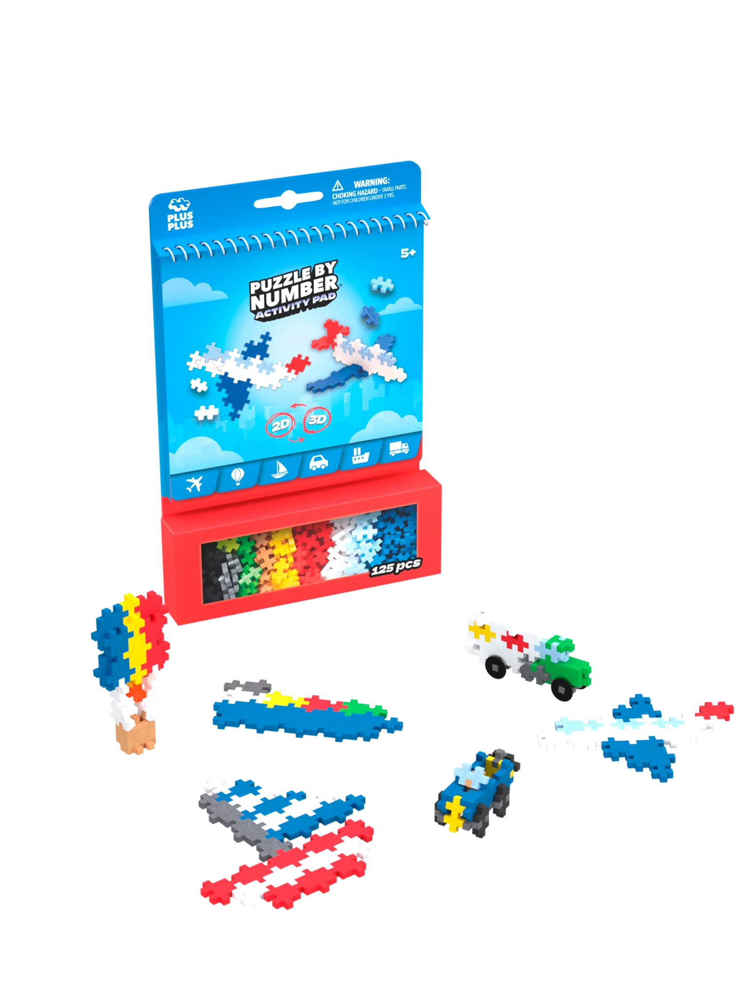 Puzzle By Number Activity Pad- Transportation 3