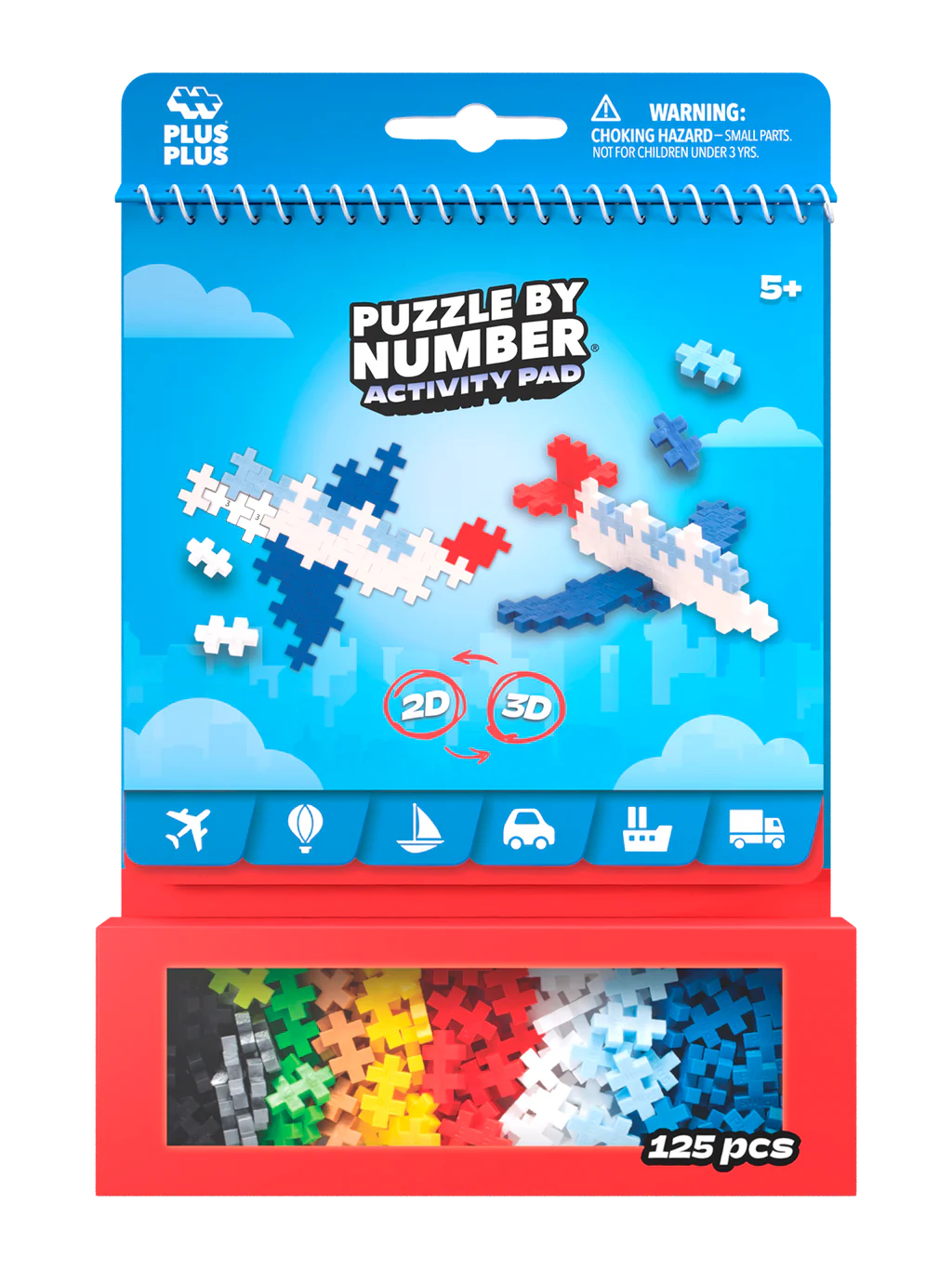 Puzzle By Number Activity Pad- Transportation