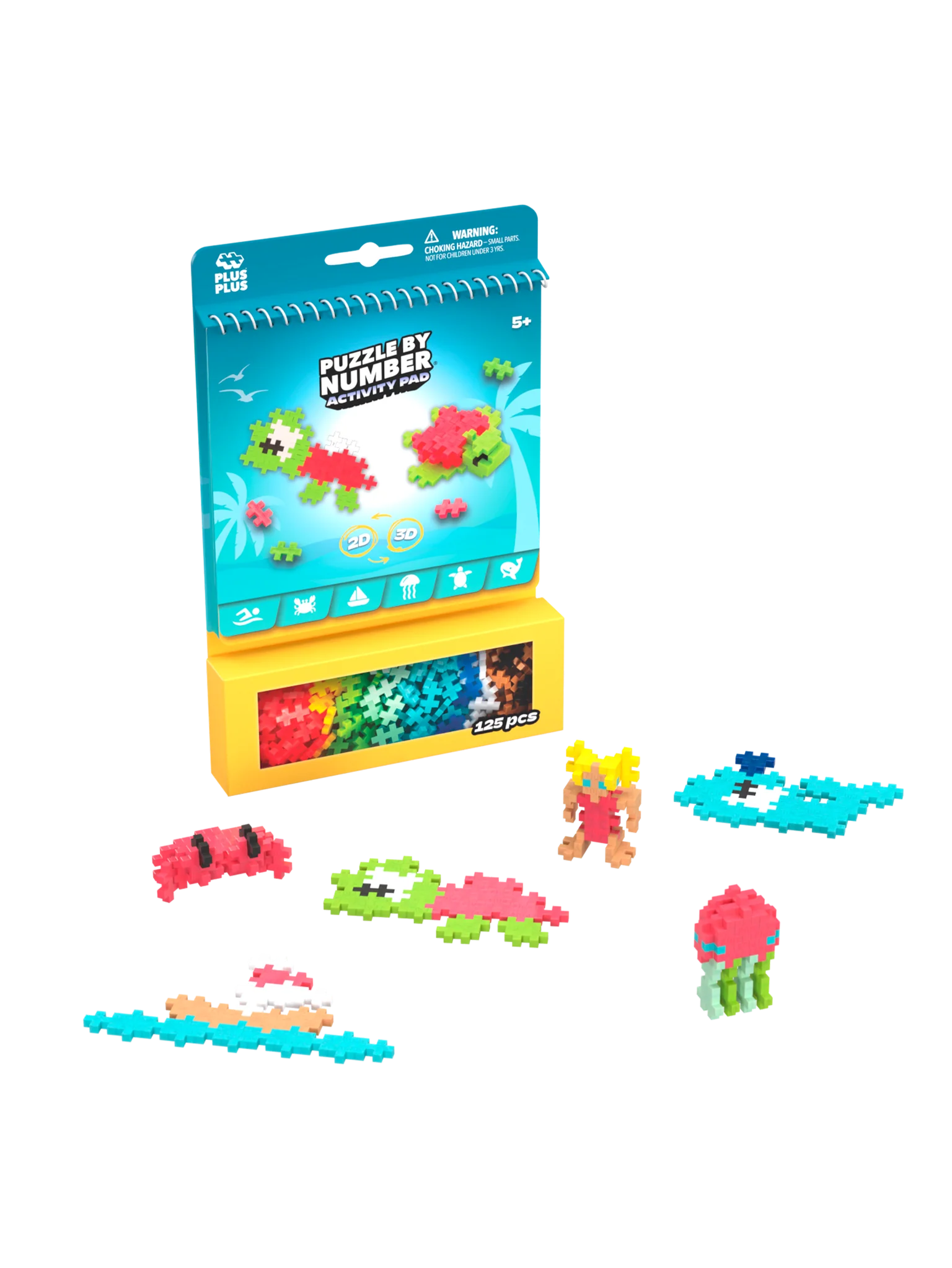 Puzzle By Number Activity Pad- Ocean 3