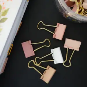 Rosy Binder Clips
