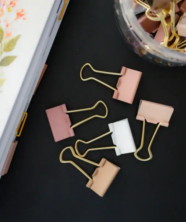 Rosy Binder Clips
