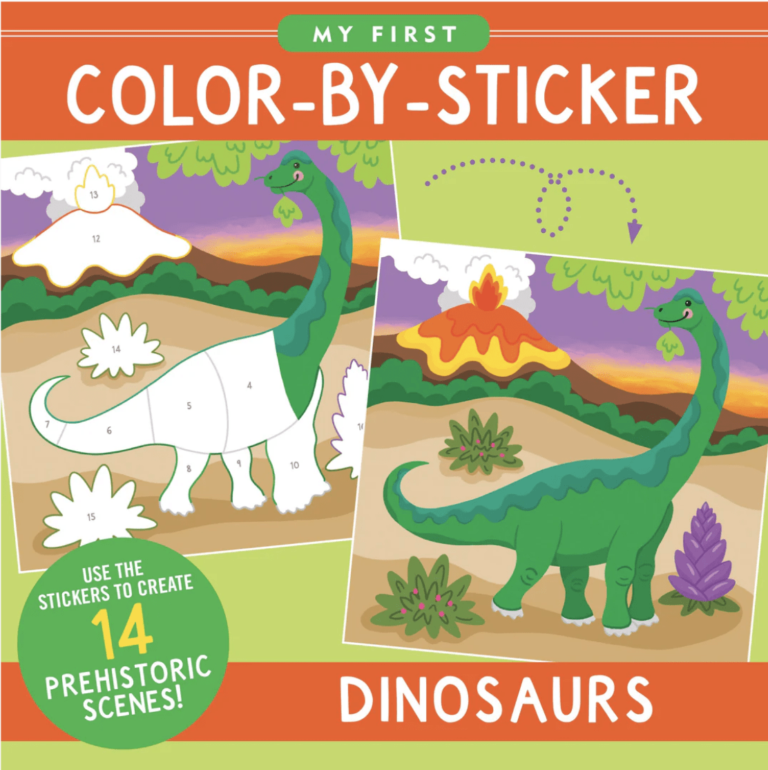 Color By Sticker Dinosaurs