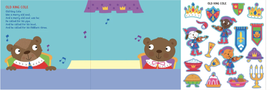 My First Sticker Book Nursery Rhymes Old king Cole