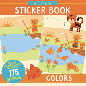 My first sticker book- colors cover page