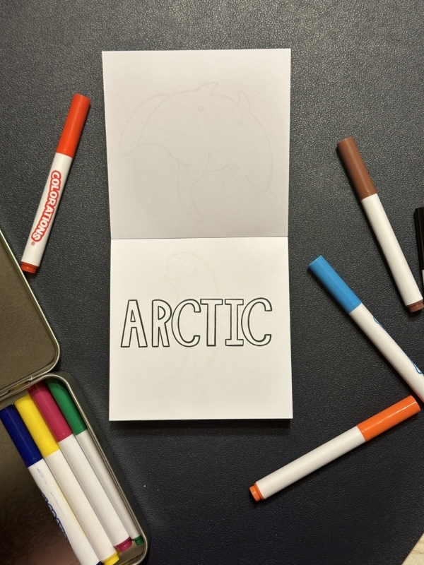 Arctic Animals Coloring Sheet