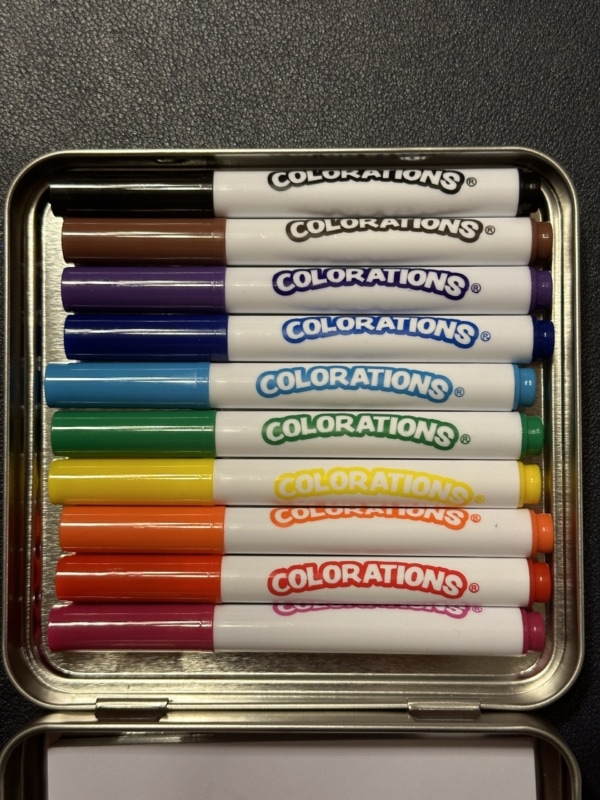 Coloring Tin with 10 Colorations Markers