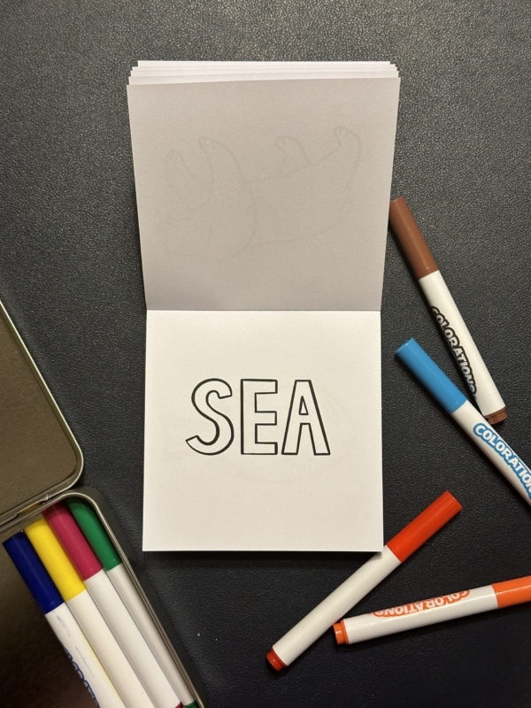 Coloring Tin with Sea Animals