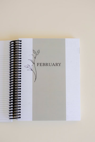 2025 Minimal Planner February Divider Page 