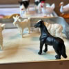 Large Farm Animal Tin close up of black horse