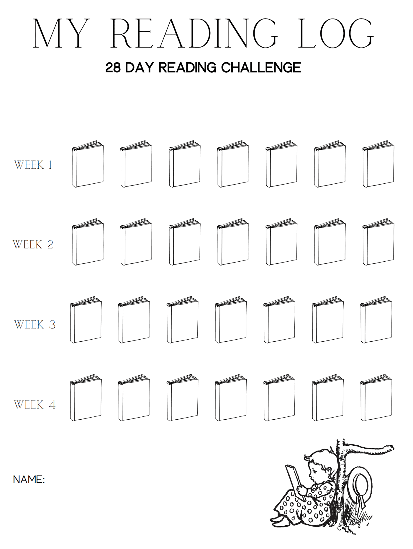 Reading Log Checklist