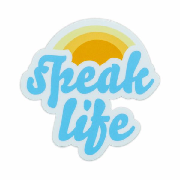 Speak Life Laptop Sticker